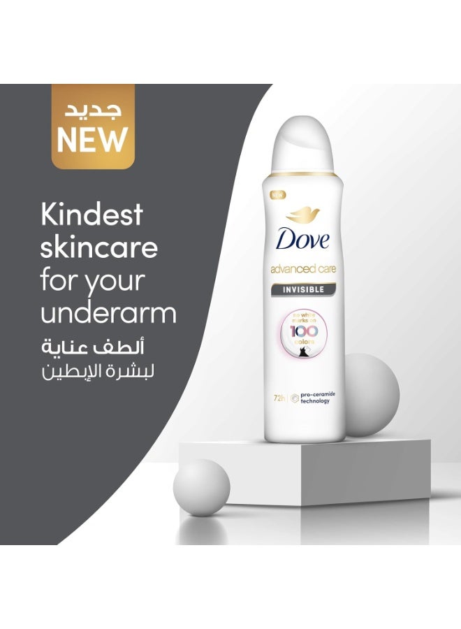 دوف مزيل العرق بخاخ مضاد للتعرق للنساء جاف وغير مرئي، 150 مل None - Image 4